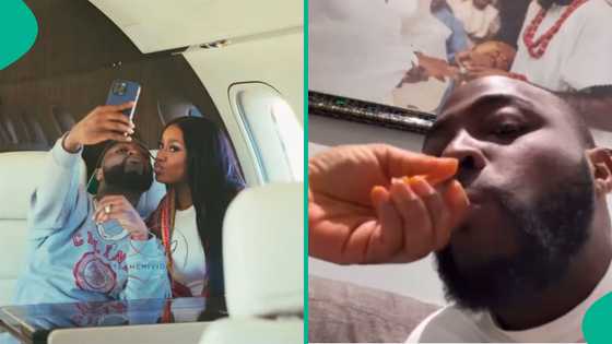 Man seen dancing to sound from video of Chioma feeding sick Davido: "I don stream am for Spotify"