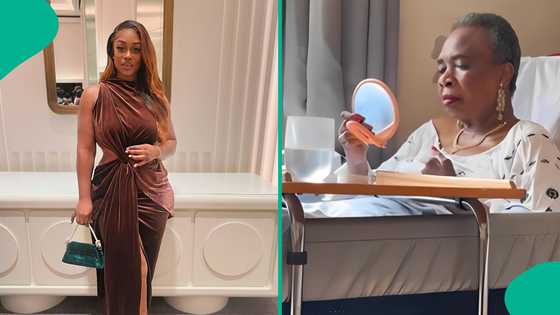 BBNaija Uriel's mum breaks down in tears during video call, says she's missing her daughter