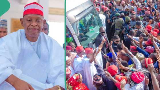 Supreme Court victory: Gov Yusuf receives heroic welcome as he returns to Kano through Kaduna