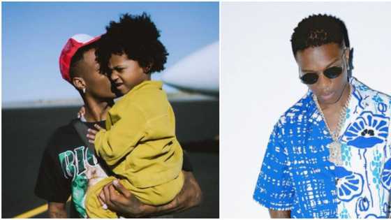 Watch heartmelting moment Wizkid’s 3-year-old son Zion mimics his dad to perform for fans