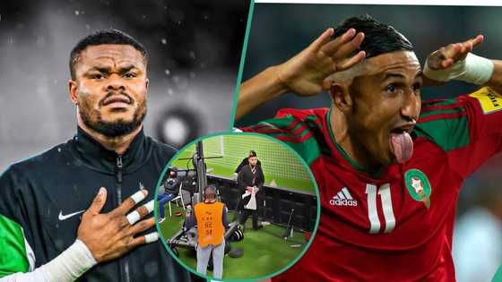 AFCON: Video shows what Moroccan youths did to Super Eagles goalkeeper Nwabali during Semi Finals