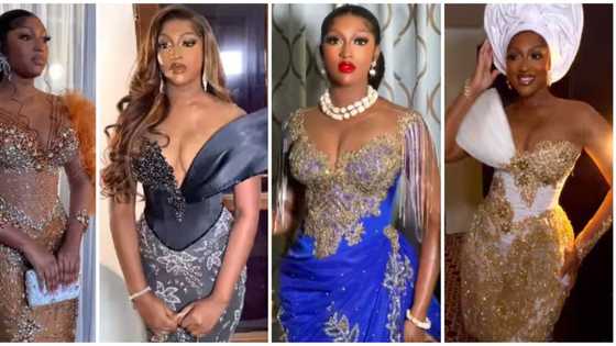 Love meets fashion: Beautiful Guinean bride rocks over 9 dresses for her wedding ceremonies