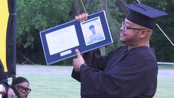 Father accepts diploma on behalf of son who died in car accident before his graduation day
