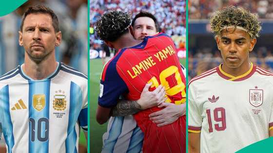 Observant man displays what Messi did seconds before hugging Lamine Yamal, people react