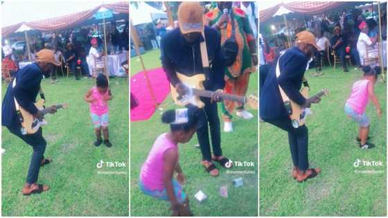 Nigerian kid gives cool dances steps, moves her body gently to sweet music from guitar in video