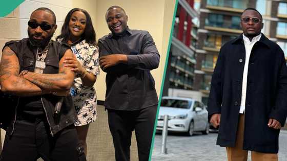 Chivido 2024: Ubi Franklin ties 'gele' for Davido and Chioma's wedding, endures discomfort