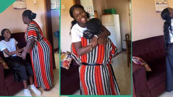 "Mummy's little girl forever": Strong woman carries daughter like baby as she returns from America