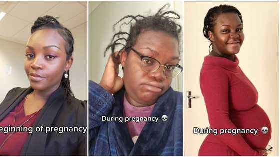 Pretty lady becomes unrecognisable during pregnancy, she shares stunning before and after video