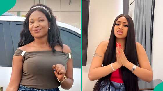 Lady reacts to Regina Daniels’ video, mentions what actress was pretending to be: “In her eyes”