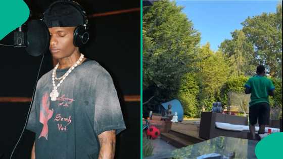 Video of Wizkid's multi-million dollar house in London leaks, fans react: "This place soft o"