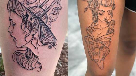 The most beautiful thigh tattoos ideas for ladies