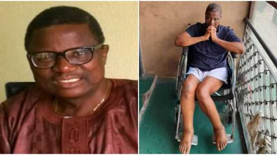 Veteran actor Yinka Ogundaisi in need of financial assistance to walk again (photo)
