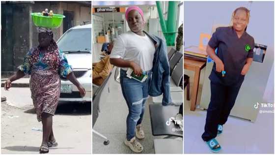 "You will make it": Nigerian lady who used to hawk soft drinks relocates abroad, starts working as "nurse"