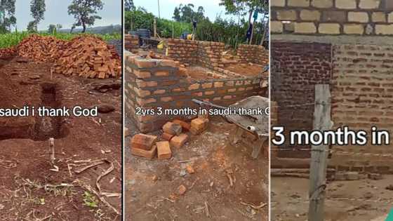 In 2 years, Nigerian lady working in Saudi Arabia buys land, builds her own house to near completion