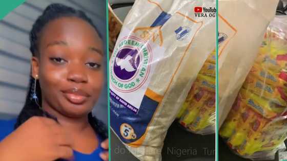 Nigerian lady exposes church's address after getting spaghetti, rice, noodles as first-timer's gifts