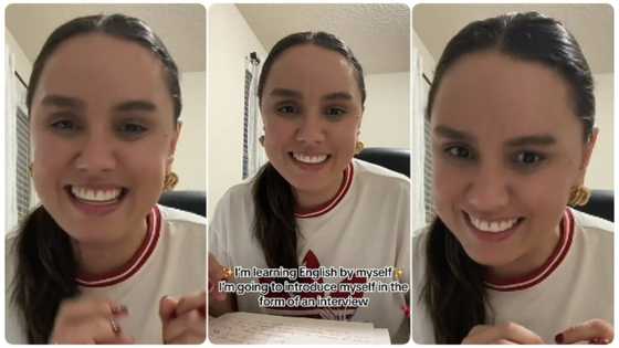 Oyinbo lady shows excitement as she learns how to speak English, gives insight into her life