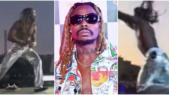 Afro Nation: Asake dives into crowd during performance, many show concern as he possibly lands on hard floor