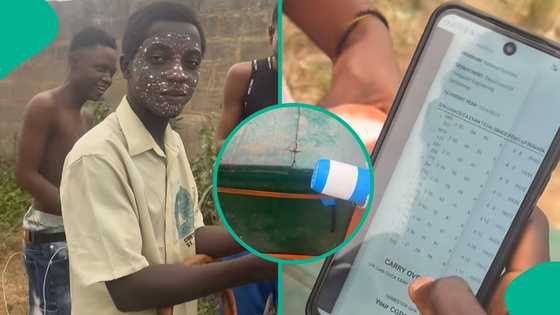 Nigerian man with good school results sells ice cream, his video generates reactions