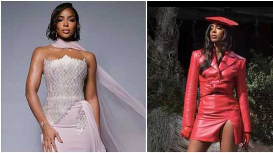 Kelly Rowland flaunts her perfect hourglass figure in a stunning figure-hugging gown, fellow celebs love the look