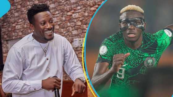 2023 AFCON: Former Ghanaian striker Asamoah Gyan praises Nigerian striker Victor Osimhen after Cameroon clash