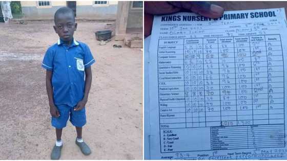 His mum is late: 11-year-old Nigerian boy dumped by dad scores 12 A's in school exam, actor seeks help for him