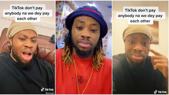 "TikTok doesn't pay anybody, na we dey pay each other": Young man gives examples in video