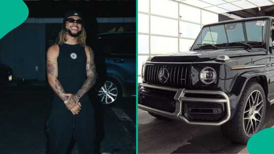 Poco Lee buys brand new G-Wagon, photos and videos of his car trend: “Where una dey see this money?”