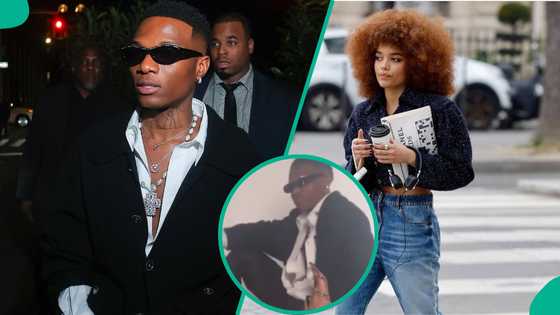 Wizkid poses with Whitney Peak in 'risky' shoot for Vogue: "I see why he's been cancelling shows"