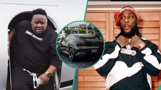 Cubana Chiefpriest accuses Burna Boy of acquiring his new Ferrari on credit, singer reacts