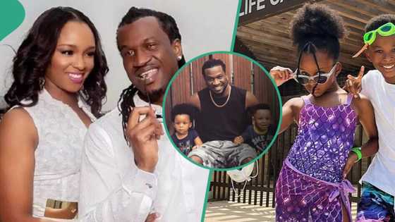 Paul Okoye celebrates his twin kids with Anita Okoye as they turn 7, shares lovely pictures of them
