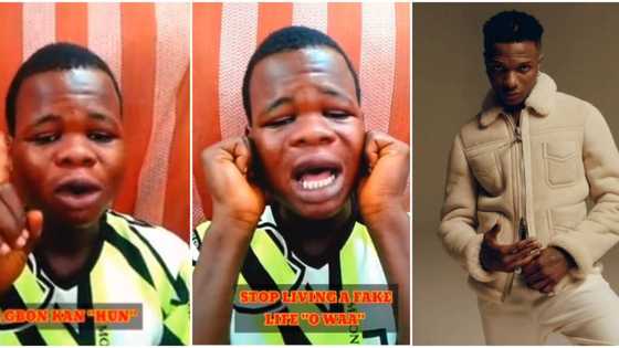 Ikorodu Eminem: 'Trenches' boy gives rap cover to Wizkid's Essence song, the video goes viral, FC fans react