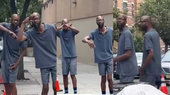 "Black coffee brothers": Twin brothers walk and dress alike, get shoutout while walking on the road in video