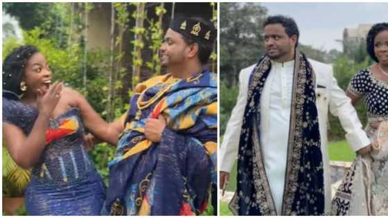 A blend of cultures: Ghanaian bride dazzles in beautiful saree as she weds Indian beau