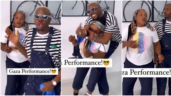Influencer Enioluwa shows off pretty mum in a hilarious dance display to Olamide's Gaza: "She killed it"