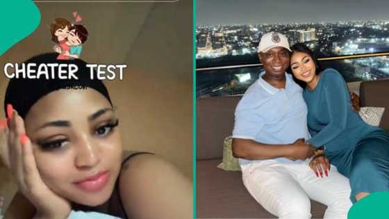 Regina Daniels takes cheater test, shares result in video, Nigerians react: “She don over do am”