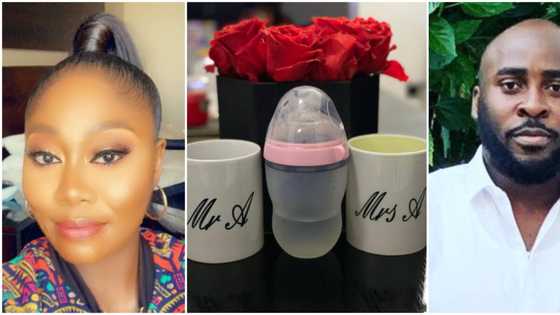 Media personality Gbemi Olateru-Olagbegi and her husband welcome first child together