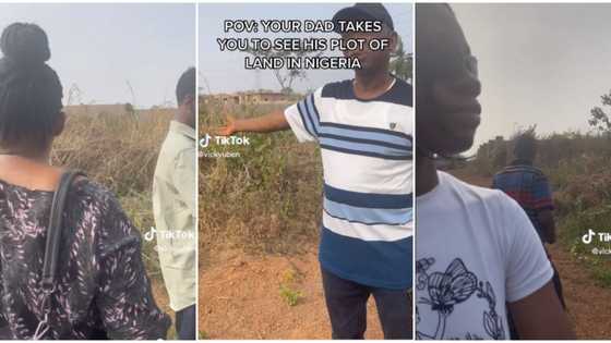 "Cherish this information": Nigerian man takes his family to where his land is, explains to them in video