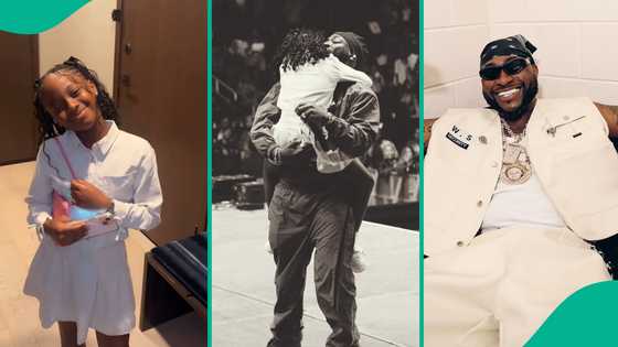 Davido’s 2nd daughter Hailey arrives at his Atlanta concert in style: "She is holding an iPhone?"