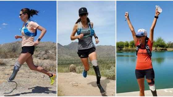 Incredible determination: Strong woman with only one leg runs 104 marathons, beats world record, photos emerge