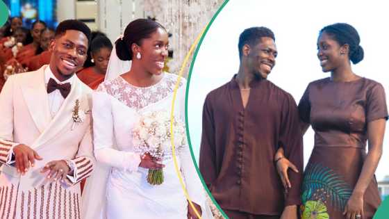 Moses Bliss and wife celebrate 1st wedding anniversary, share fun moments from their wedding