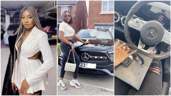 Nigerian lady buys new 2023 Benz GLA 200, says she used to ride 2007 model years ago