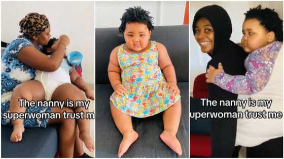 Housemaid feeds baby weighing "50kg", takes care of her in trending video, people complain