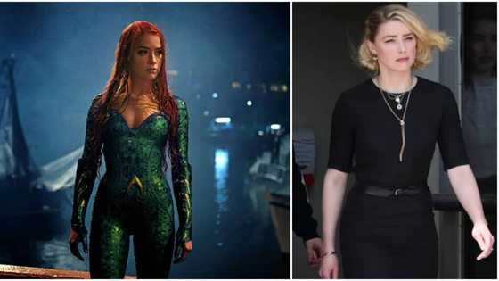 Amber Heard shuts down claims of her role being cut from Aquaman 2
