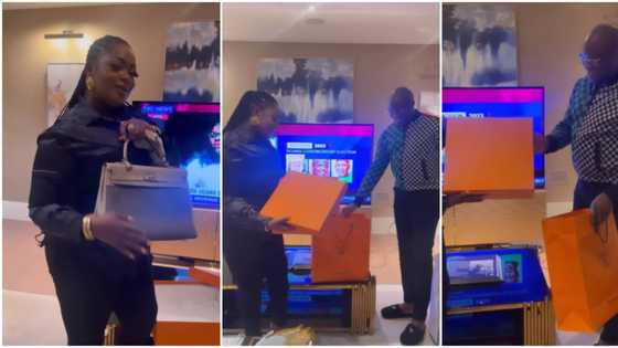 “For putting up a good fight”: Video as Pastor Tobi gifts Eniola Badmus Hermes Birkin bag after election drama