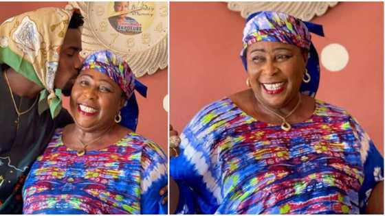 Neo's mum full of excitement as BBNaija star pays her surprise visit in Asaba on 61st birthday