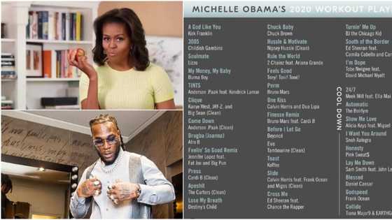 Michelle Obama says Burna Boy’s song gives her extra workout boost