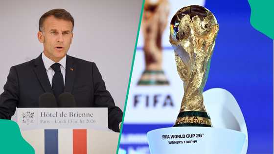 French President Emmanuel Macron orders tribute for terrorist attacks victims during World Cup