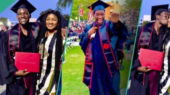Omotola Jalade-Ekeinde celebrates as her last born graduate from Californian University, clip trends