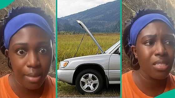 Video as Nigerian man abandons pregnant wife on road at 9pm for refusing to push his car