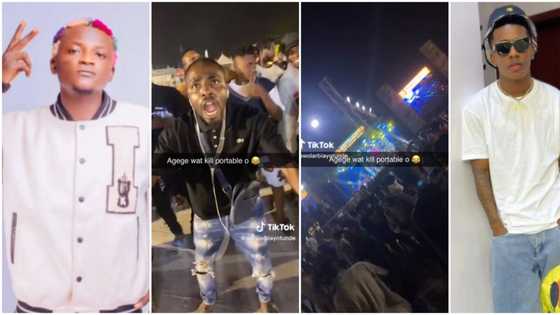 “Na Small Doctor run the package”: Portable stoned with bottles in Agege as crowd prevent him from performing